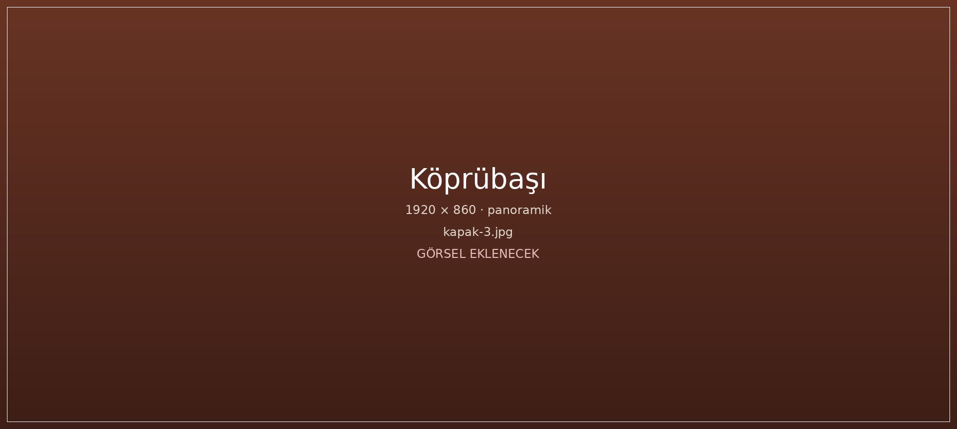 Köprübaşı mevkiinde Porsuk Çayı ve kıyı görünümü