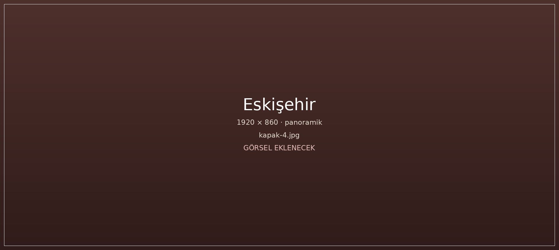 Tepeden Eskişehir şehir panoraması